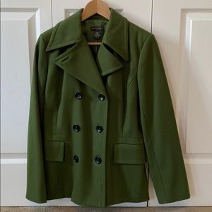 Banana Republic wool coat, green, size M